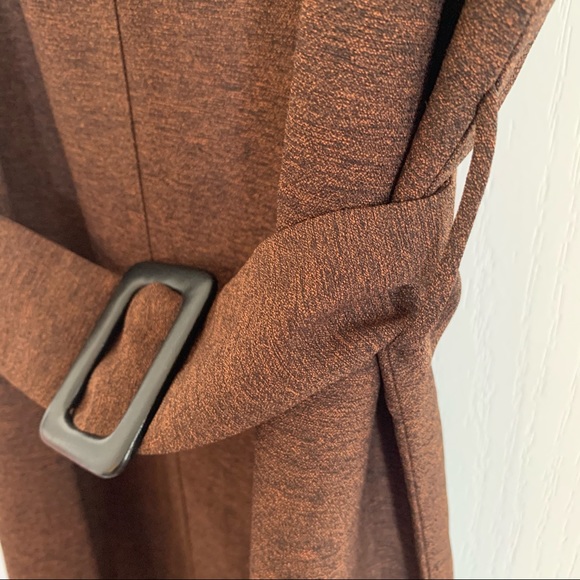 Forever21 Contemporary Brown Belted Shift Dress XS - Picture 7 of 10